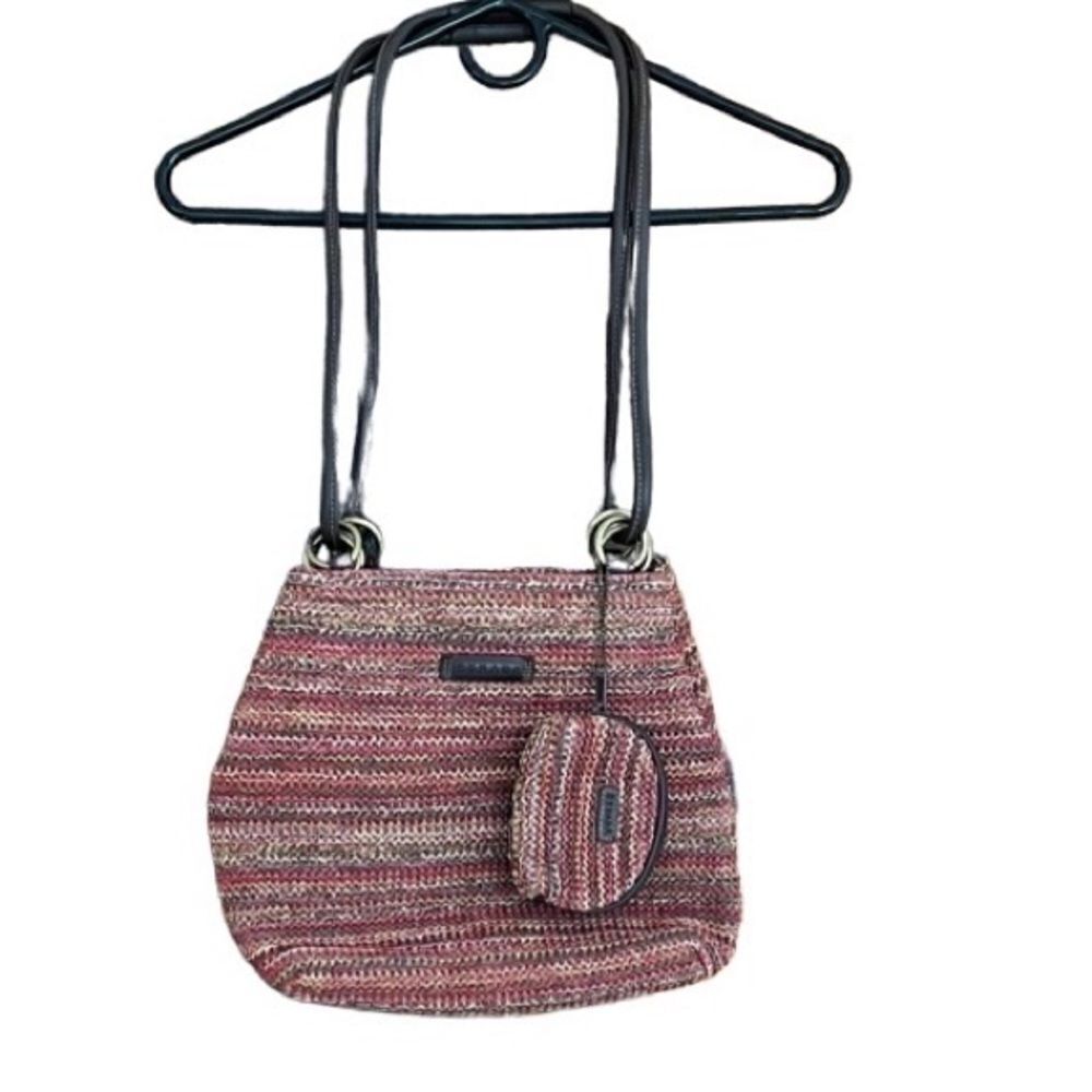 STRADA woven shoulder bag with small change purse - Picture 2 of 6